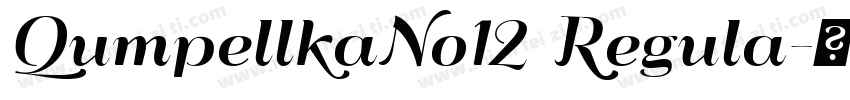 QumpellkaNo12 Regula字体转换
